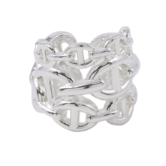 HERMES Chaine d'Ancre Anchene Ring Size GM/48/#8 SV925