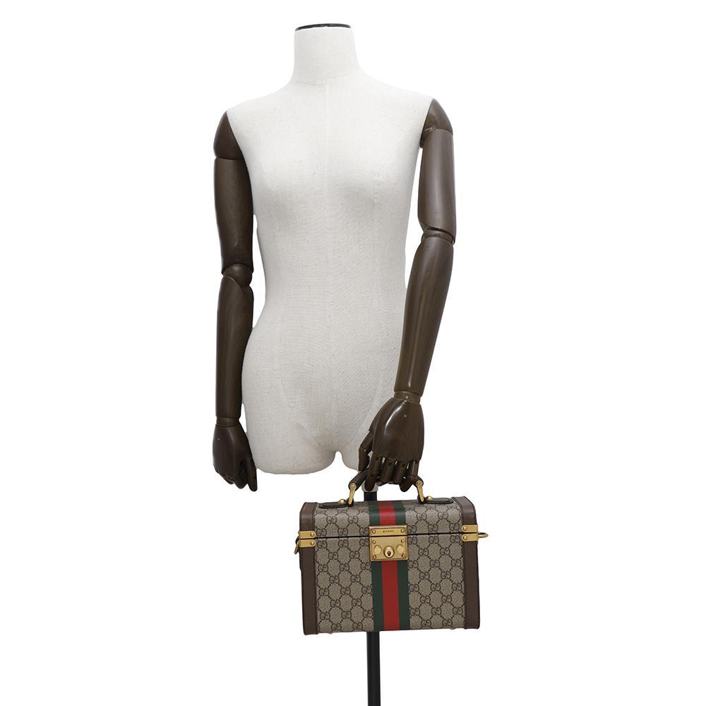 GUCCI Beauty case Beige/Brown?722181 GG SupremeCanvas
