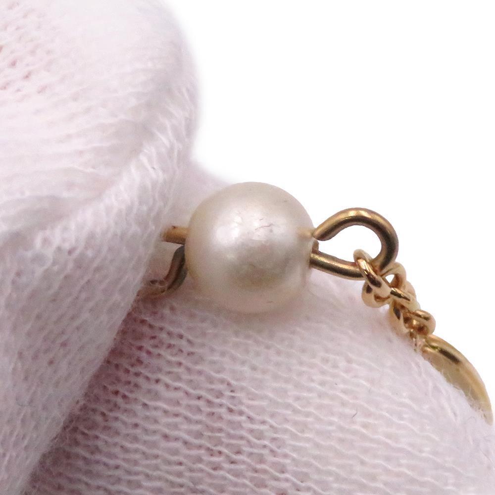 LOUIS VUITTON Necklace Louisa GoldM01610 Metal Faux Pearl