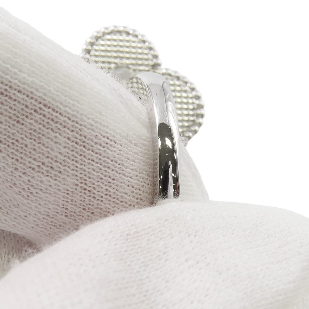 Van Cleef & Arpels Magic Alhambra Entre Le Door Ring Size 56/#16VCARN05656/VCARN05600 18K White Gold