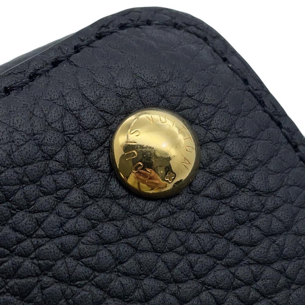 LOUIS VUITTON Capucines NoirM56071 Taurillon Leather Size MINI