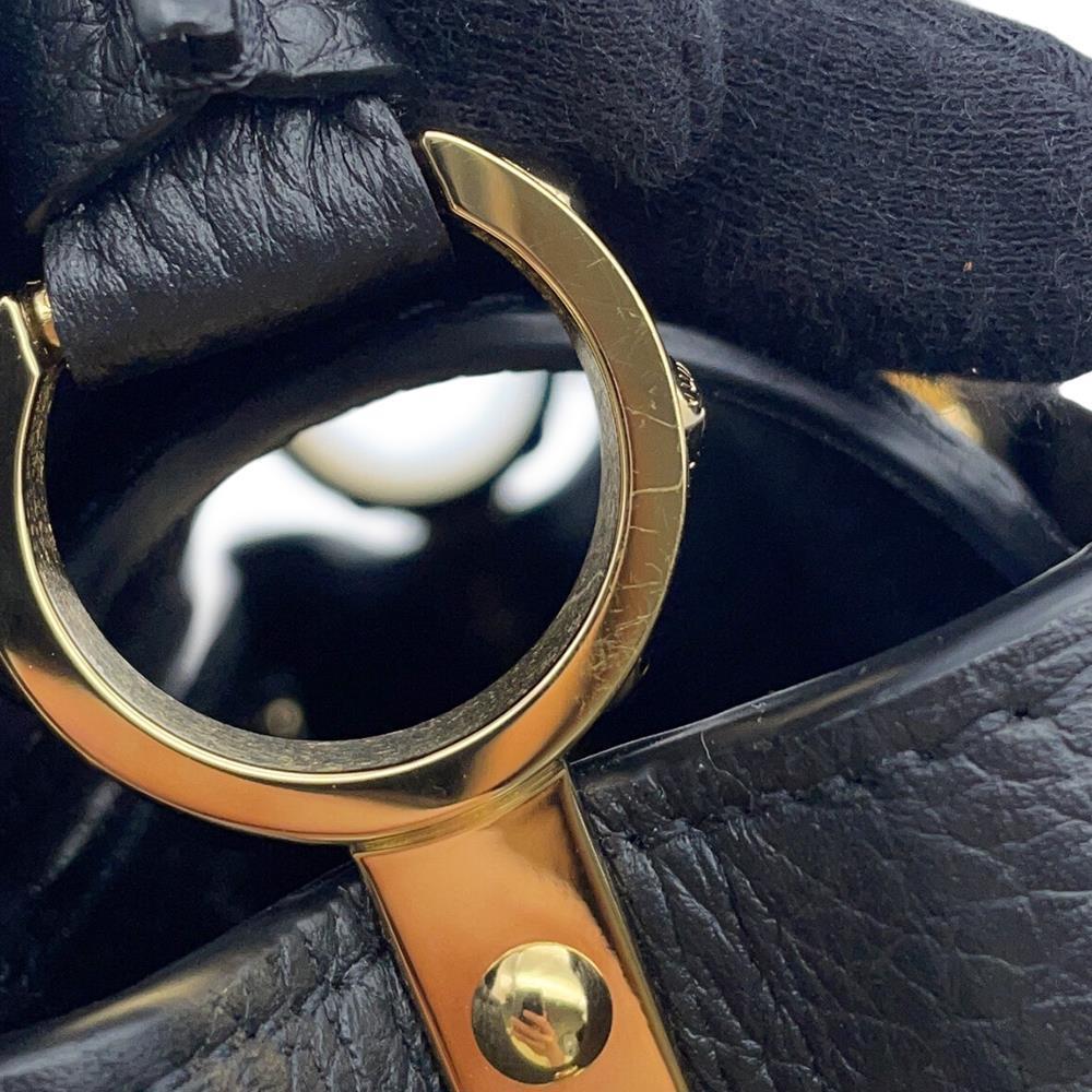 LOUIS VUITTON Capucines NoirM56071 Taurillon Leather Size MINI