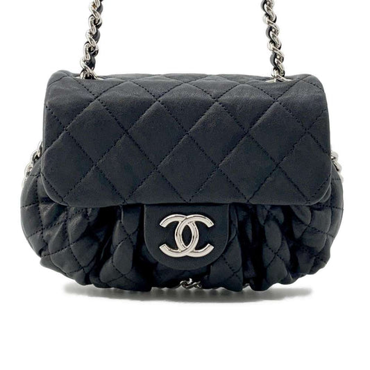 CHANEL Chain Around Shoulder Bag BlackA49914 Lambskin