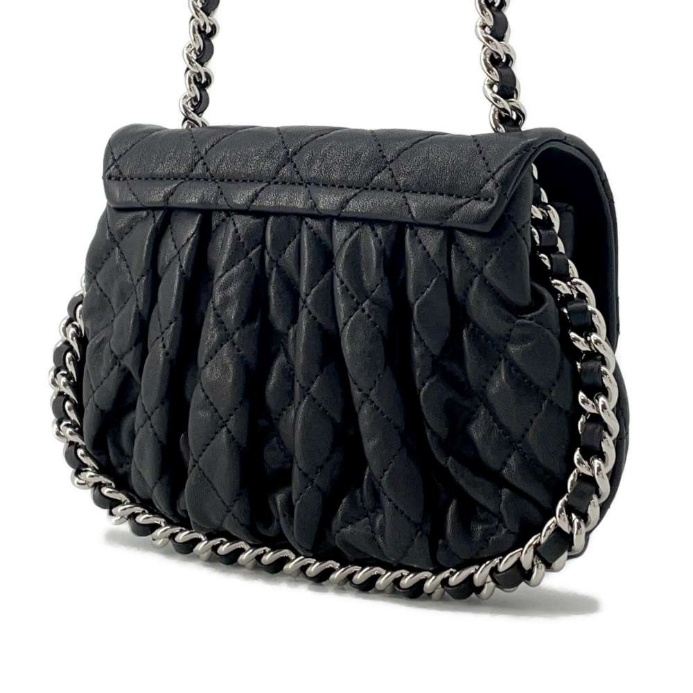 CHANEL Chain Around Shoulder Bag BlackA49914 Lambskin