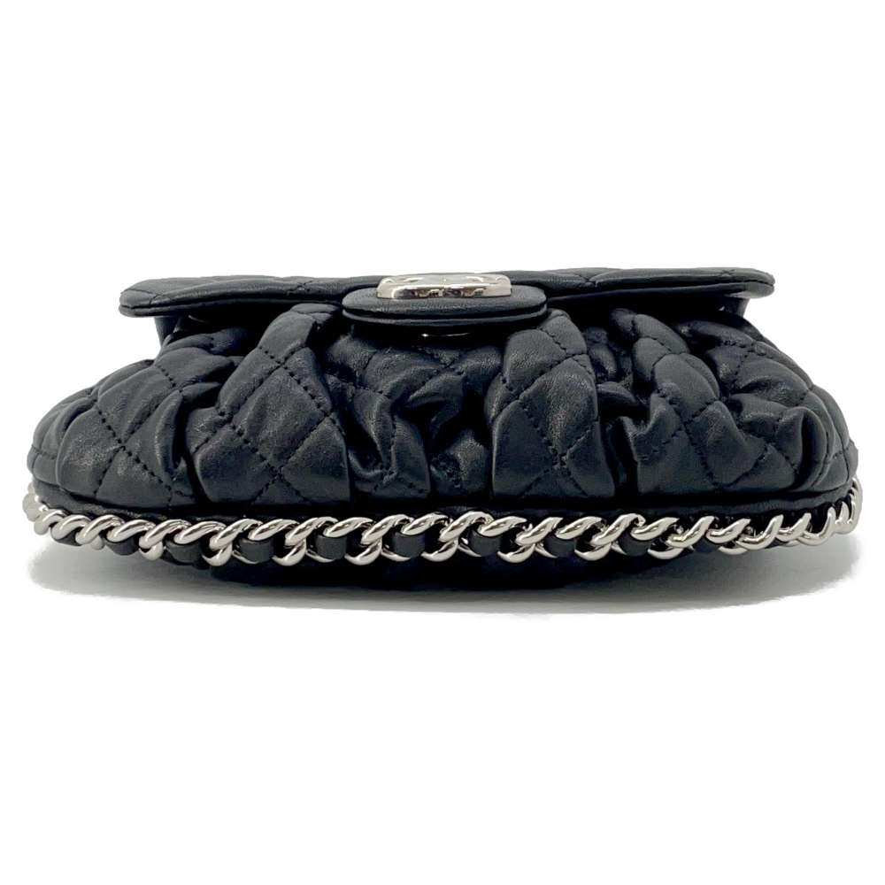CHANEL Chain Around Shoulder Bag BlackA49914 Lambskin