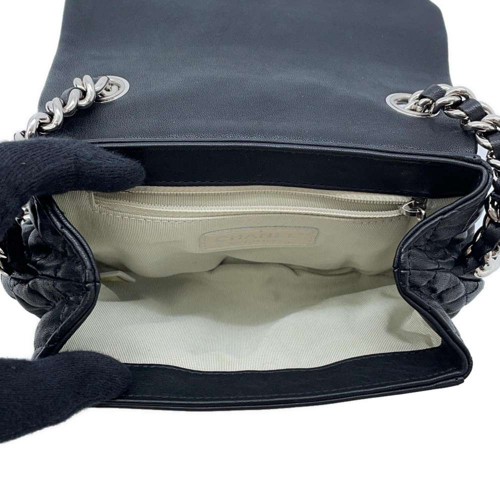 CHANEL Chain Around Shoulder Bag BlackA49914 Lambskin