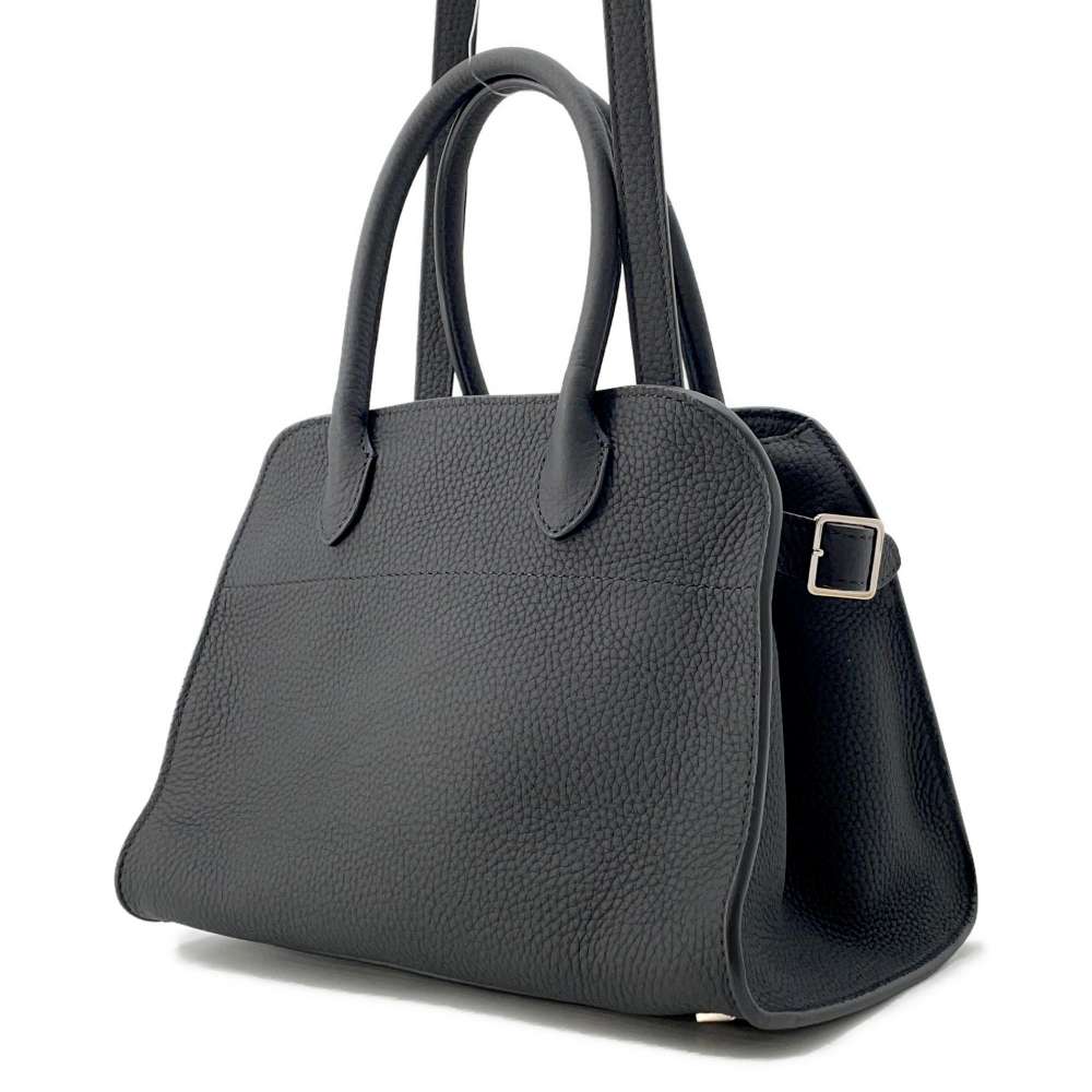 The Row Soft Margaux MARGAUX 10 BlackW1190L133 Leather Size 10
