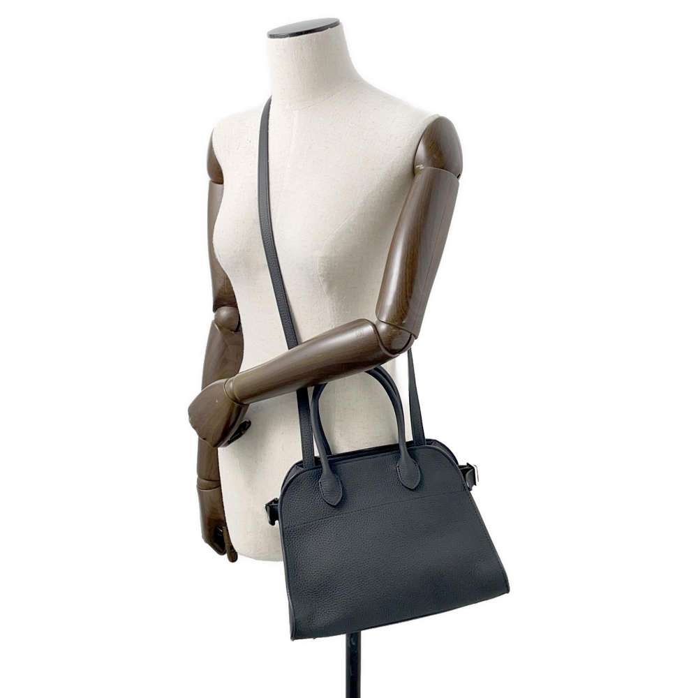 The Row Soft Margaux MARGAUX 10 BlackW1190L133 Leather Size 10