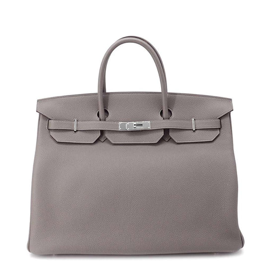 HERMES Birkin Gris Meyer Togo Leather Size 40