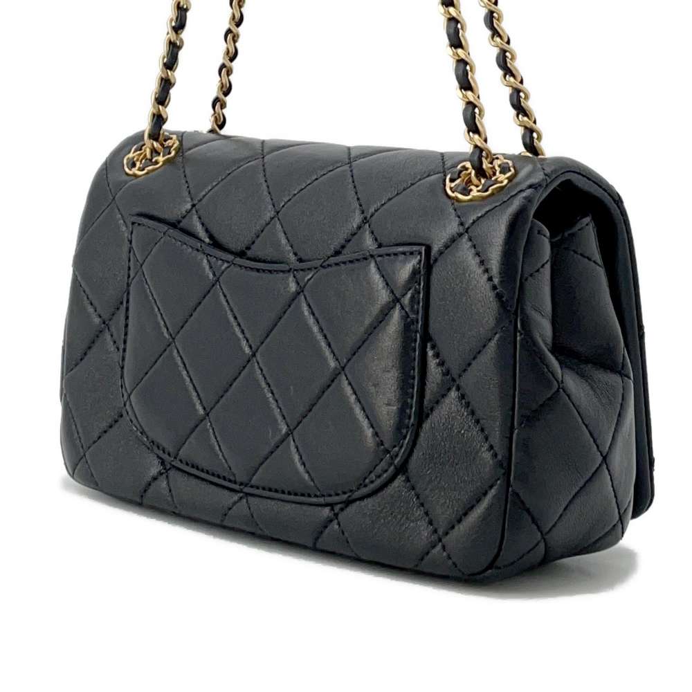 CHANEL 19 Flap ChainShoulder Bag BlackAS4780 Lambskin Size 20