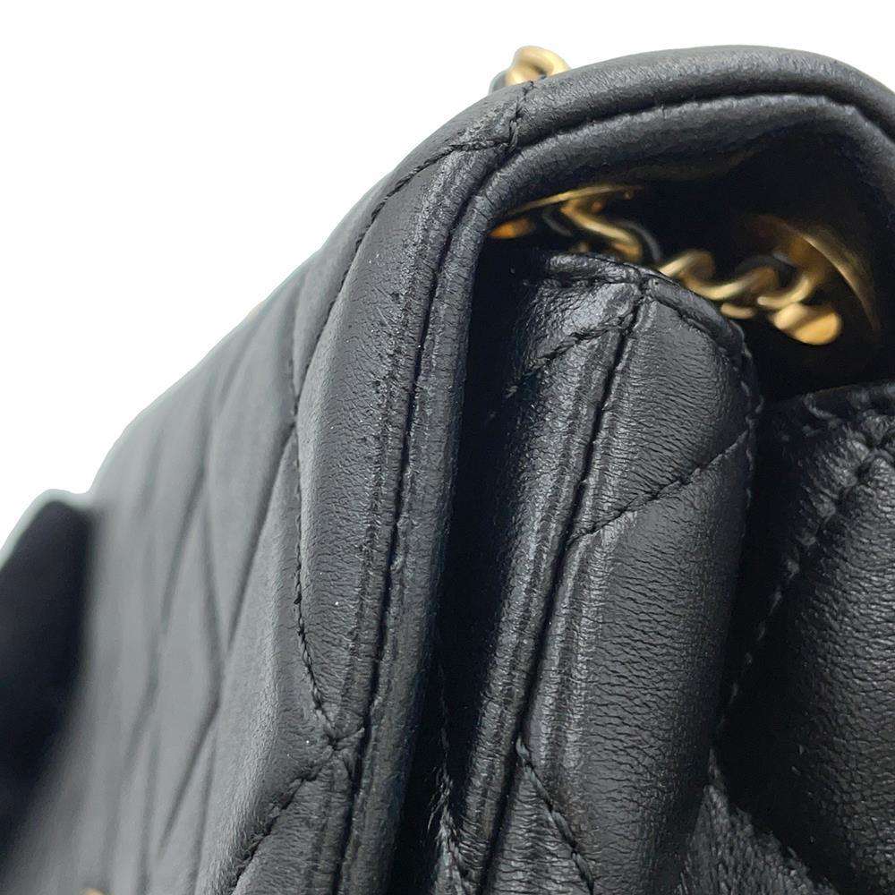 CHANEL 19 Flap ChainShoulder Bag BlackAS4780 Lambskin Size 20