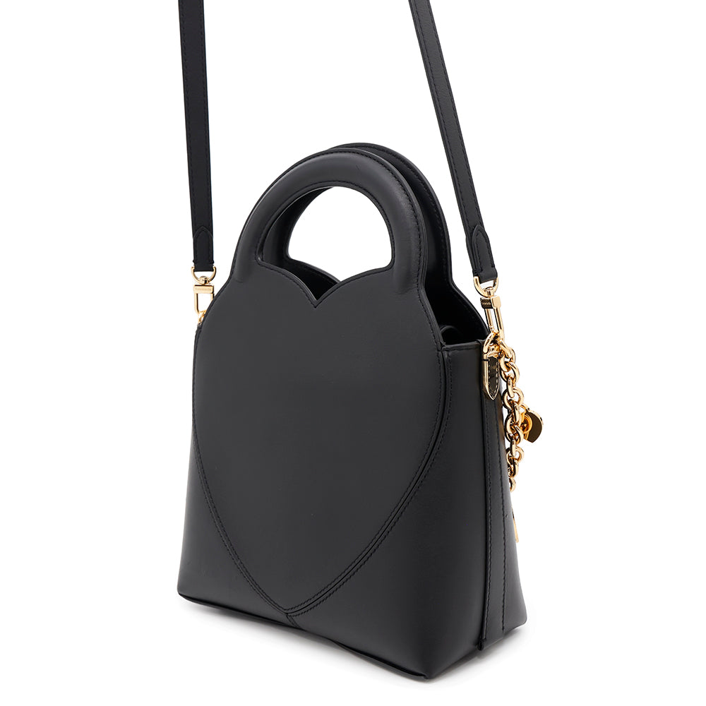 TIFFANY&Co. Return to TIFFANY&Co. Bag Charm Tote Bag Black72870360 Calf Leather Size Mini