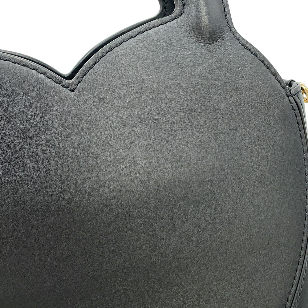 TIFFANY&Co. Return to TIFFANY&Co. Bag Charm Tote Bag Black72870360 Calf Leather Size Mini