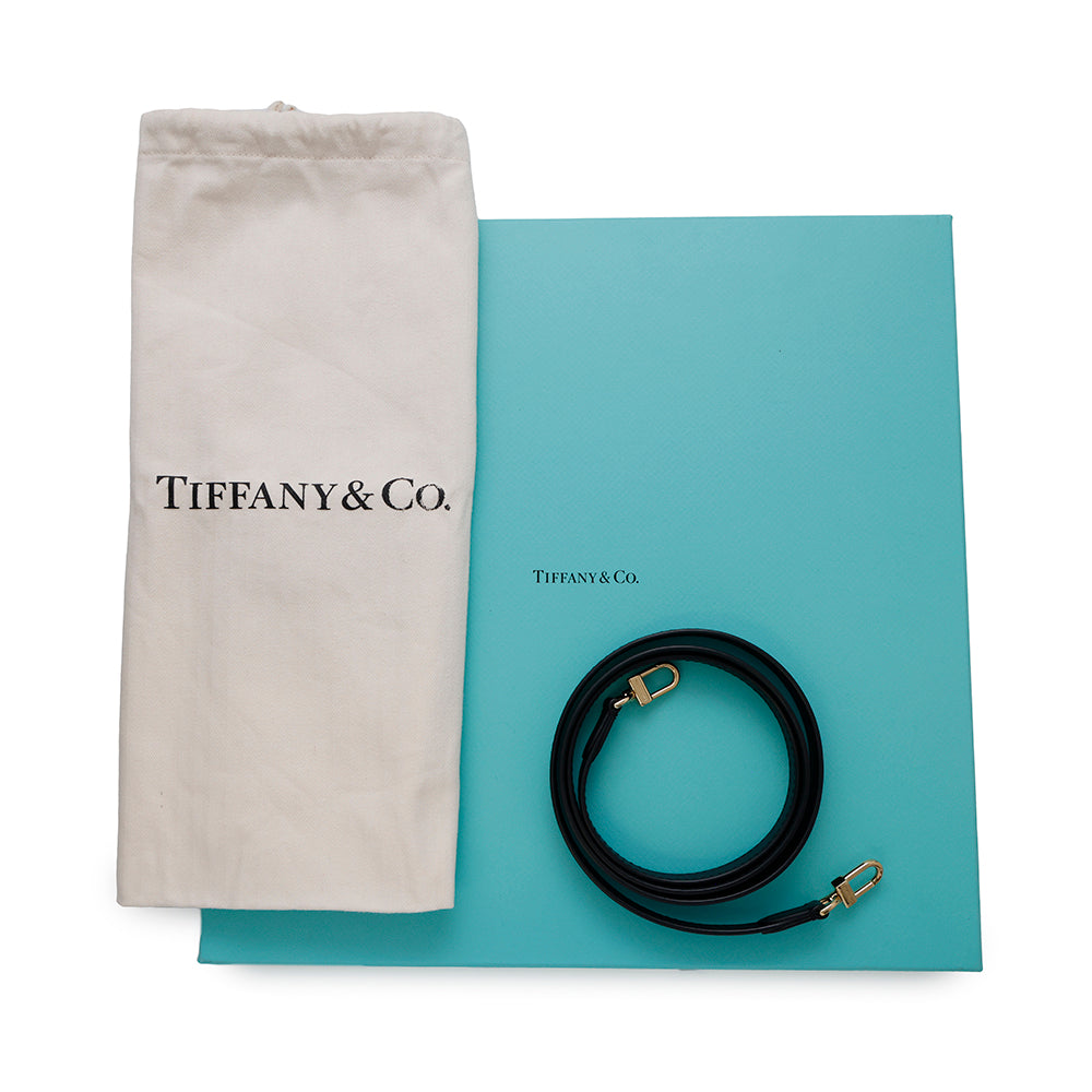 TIFFANY&Co. Return to TIFFANY&Co. Bag Charm Tote Bag Black72870360 Calf Leather Size Mini