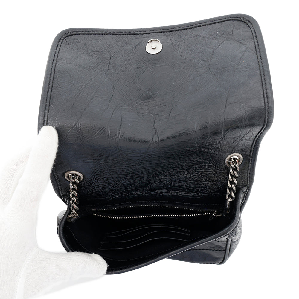 SAINT LAURENT PARIS Niki ChainShoulder Bag Black583103 Leather