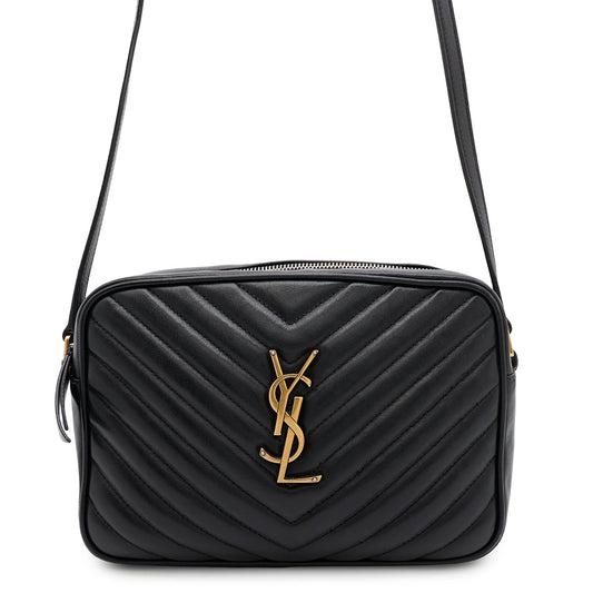 SAINT LAURENT PARIS Lu Camera Shoulder Bag Black520534 Leather