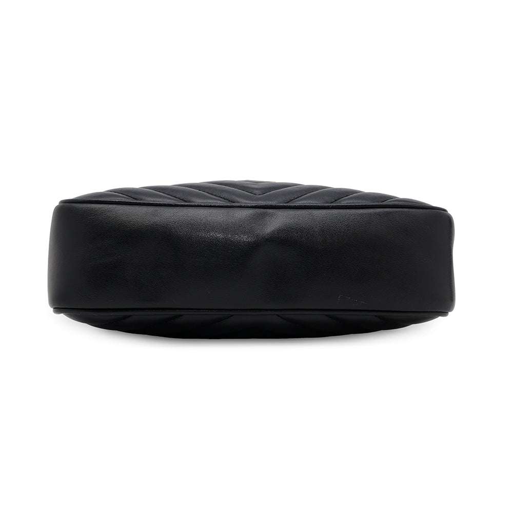 SAINT LAURENT PARIS Lu Camera Shoulder Bag Black520534 Leather