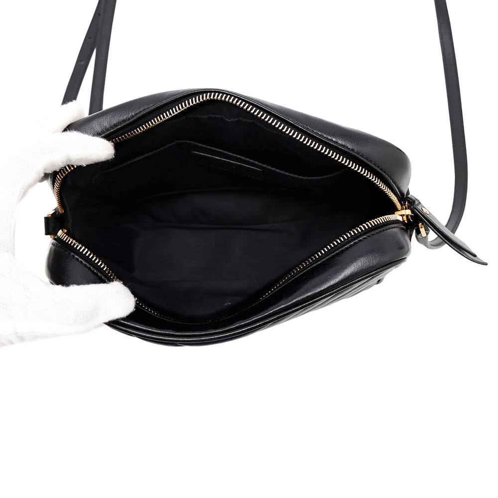 SAINT LAURENT PARIS Lu Camera Shoulder Bag Black520534 Leather