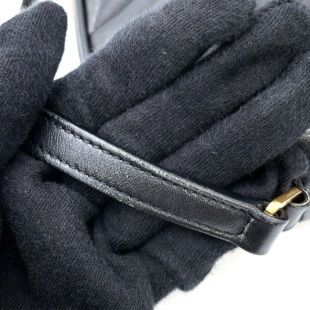SAINT LAURENT PARIS Lu Camera Shoulder Bag Black520534 Leather