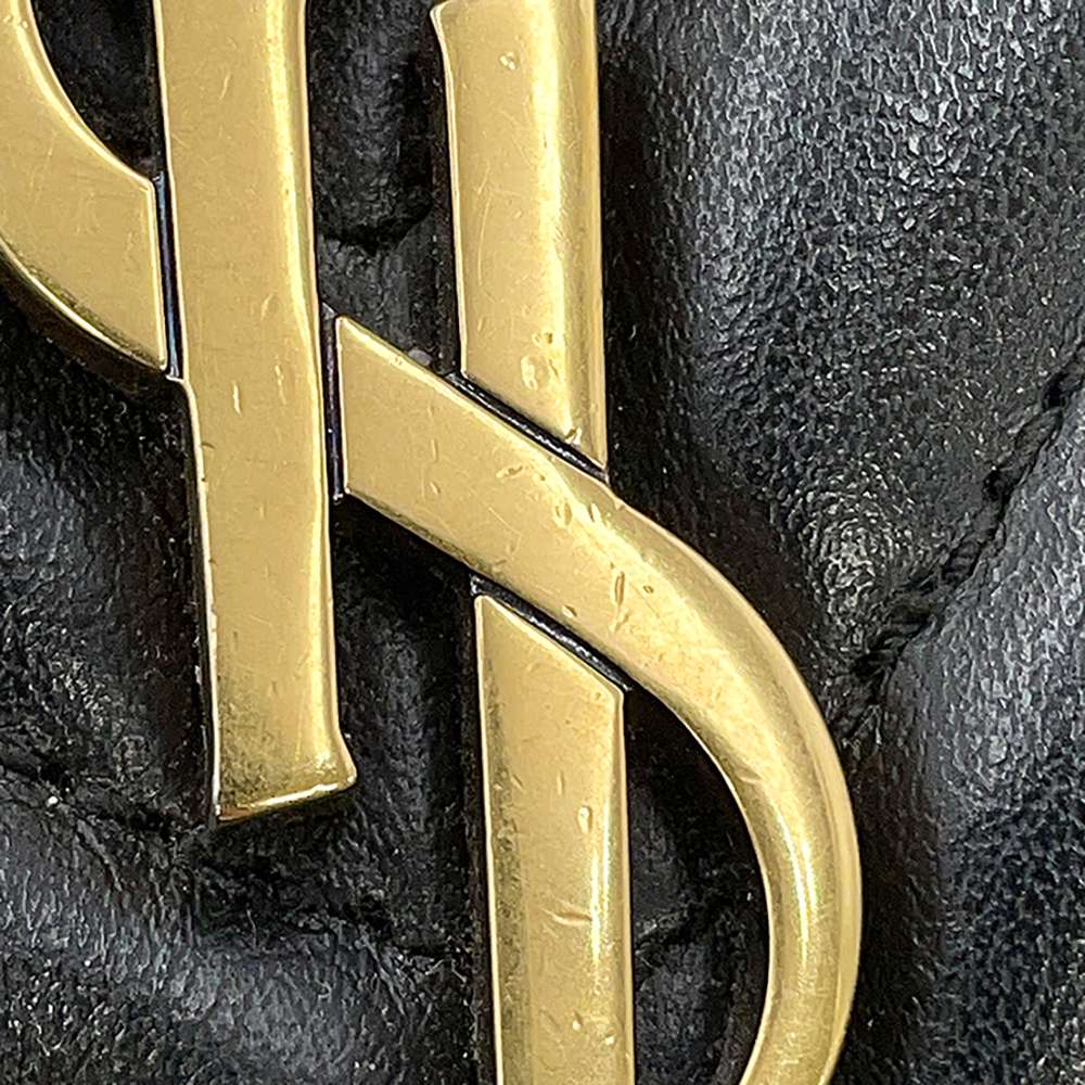SAINT LAURENT PARIS Lu Camera Shoulder Bag Black520534 Leather