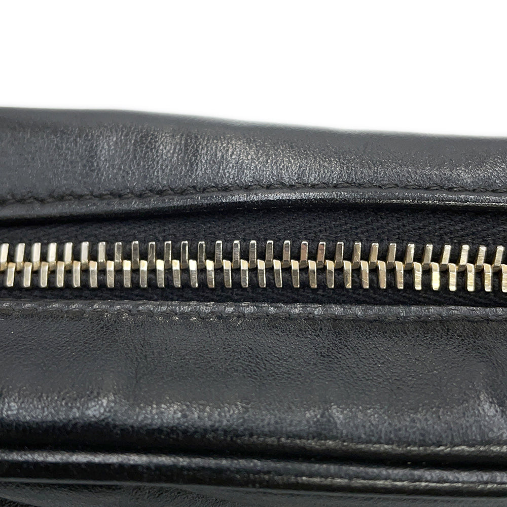 SAINT LAURENT PARIS Lu Camera Shoulder Bag Black520534 Leather