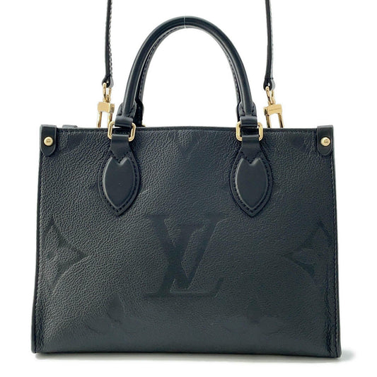 LOUIS VUITTON Onthego NoirM45653 Monogram Empreinte Leather Size PM