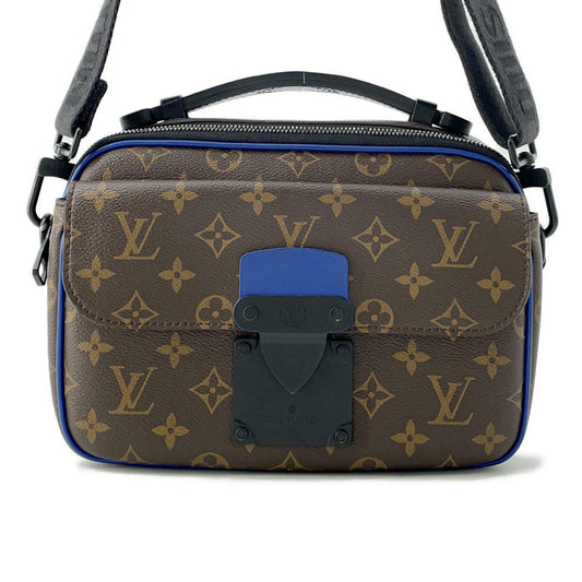LOUIS VUITTON SPadlock Messenger NoirM45863 Monogram Macassar Canvas