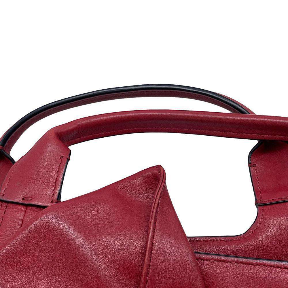 Valentino Garavani Atelier 2WAY Handbag Red Leather