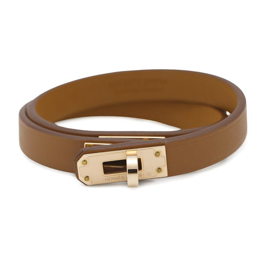 HERMES Mini Kelly Double Tour Size T2 Gold Swift Leather