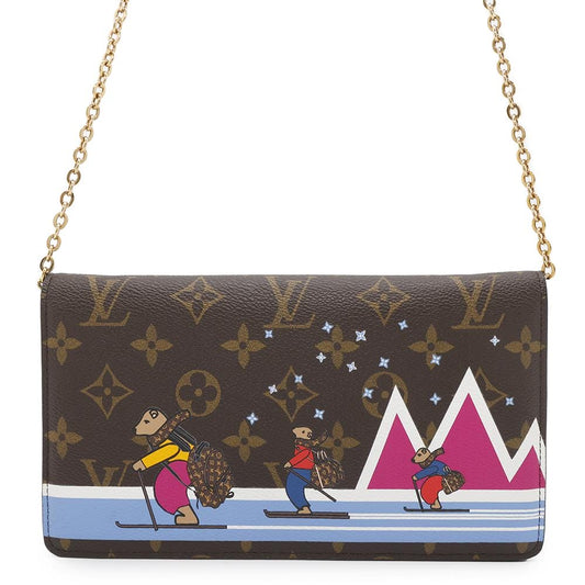 LOUIS VUITTON Pochette Weekend PinkM63857 Monogram