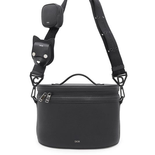 Dior Dior Homme Vanity Bag Shoulder Bag Dog Pouch Black Leather