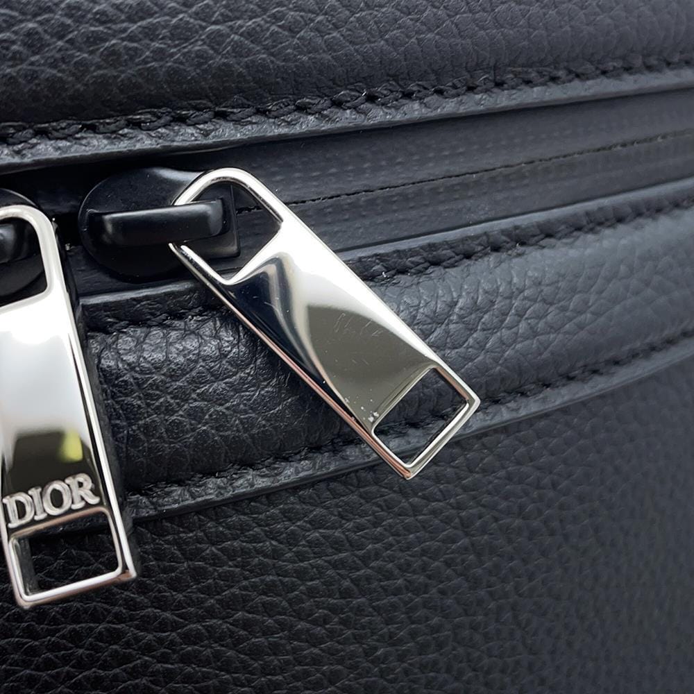 Dior Dior Homme Vanity Bag Shoulder Bag Dog Pouch Black Leather