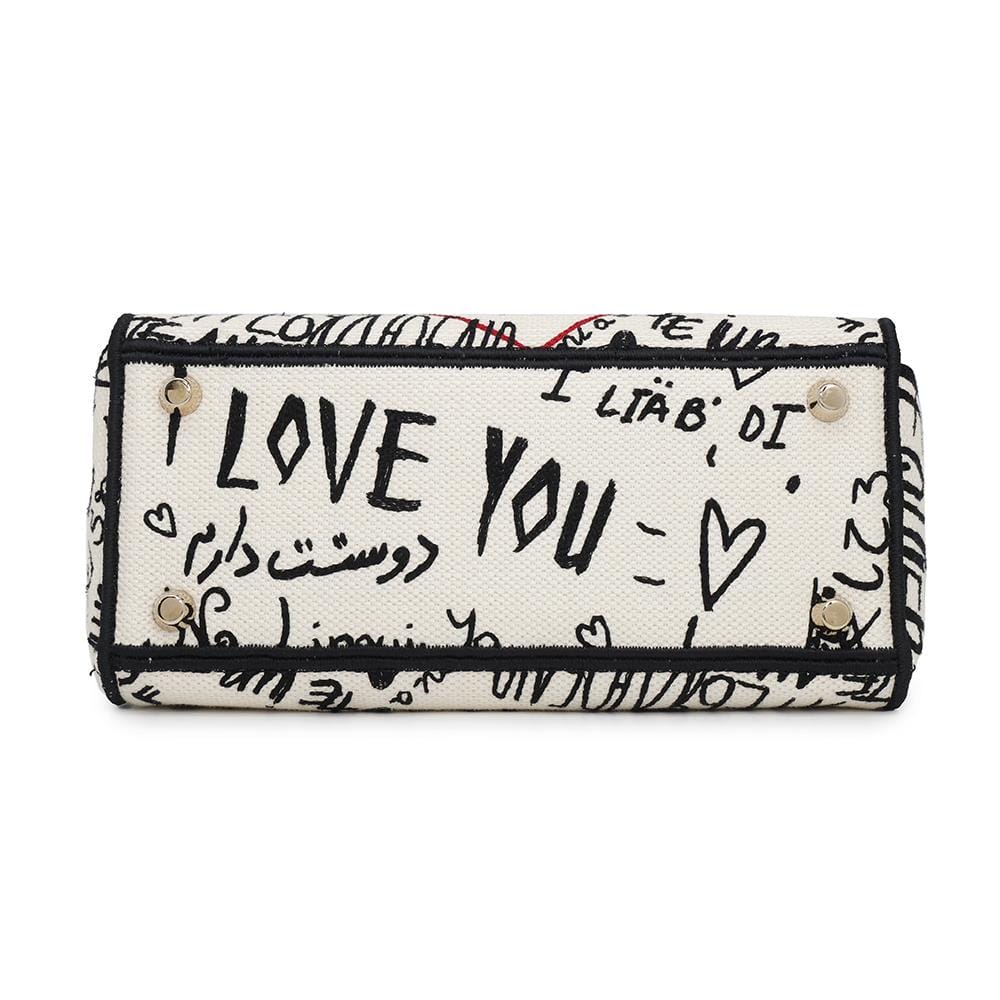 Dior Lady Dior Amour White/Red/BlackM0565OBBF Canvas Size Medium