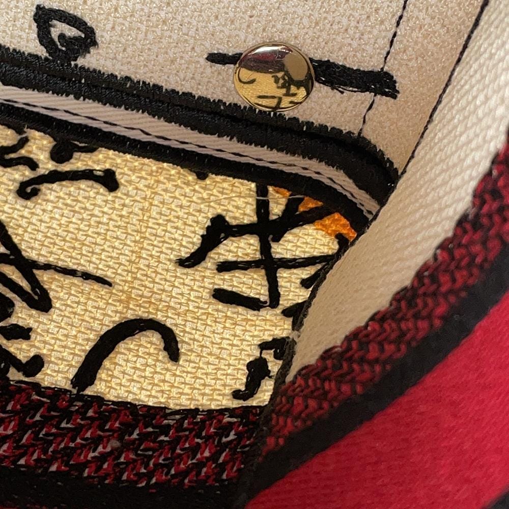 Dior Lady Dior Amour White/Red/BlackM0565OBBF Canvas Size Medium