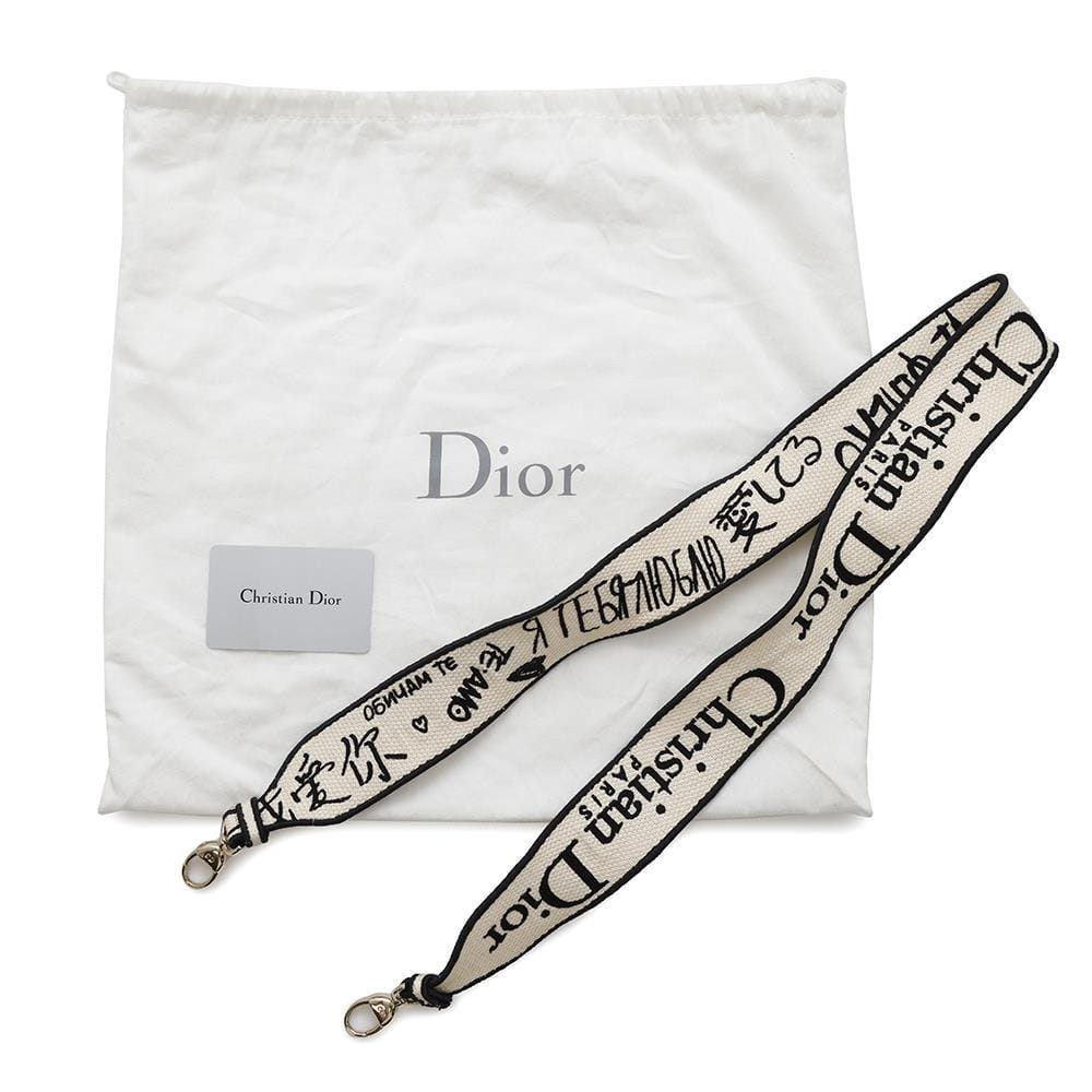 Dior Lady Dior Amour White/Red/BlackM0565OBBF Canvas Size Medium