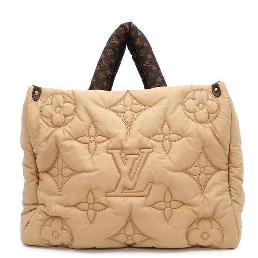 LOUIS VUITTON LV Pillow Onthego BeigeM59007 Monogram Recycled Nylon Size GM