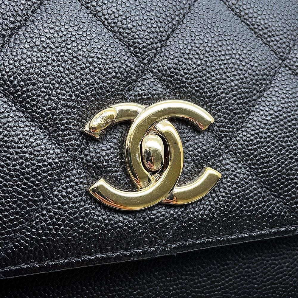 CHANEL Affinity 2WAY Shoulder Bag BlackA93749 Caviar Leather