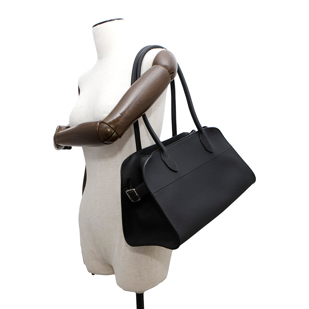 The Row The Row Margaux Shoulder BlackW1712 L133 Leather Size 12