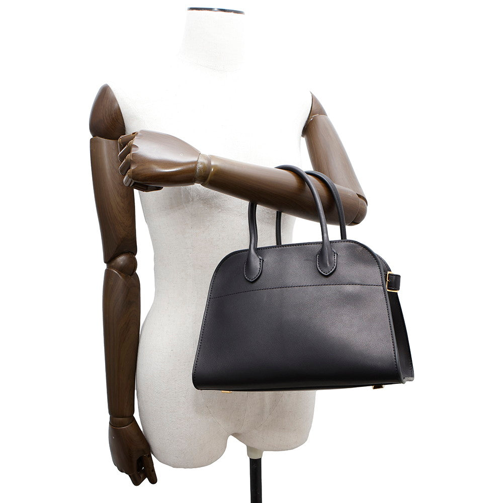 The Row Zarrow Margaux BlackW1190 L72 Leather Size 10