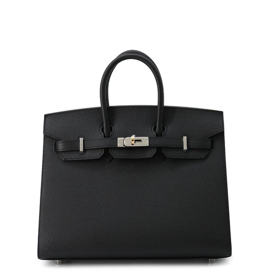 HERMES Birkin Sellier Black Epsom Size 25