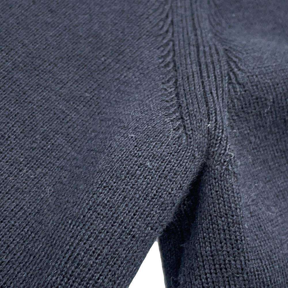 CHANEL CC LogoButton Dress Size 36 BlackP78647 Cotton70% Cashmere30%