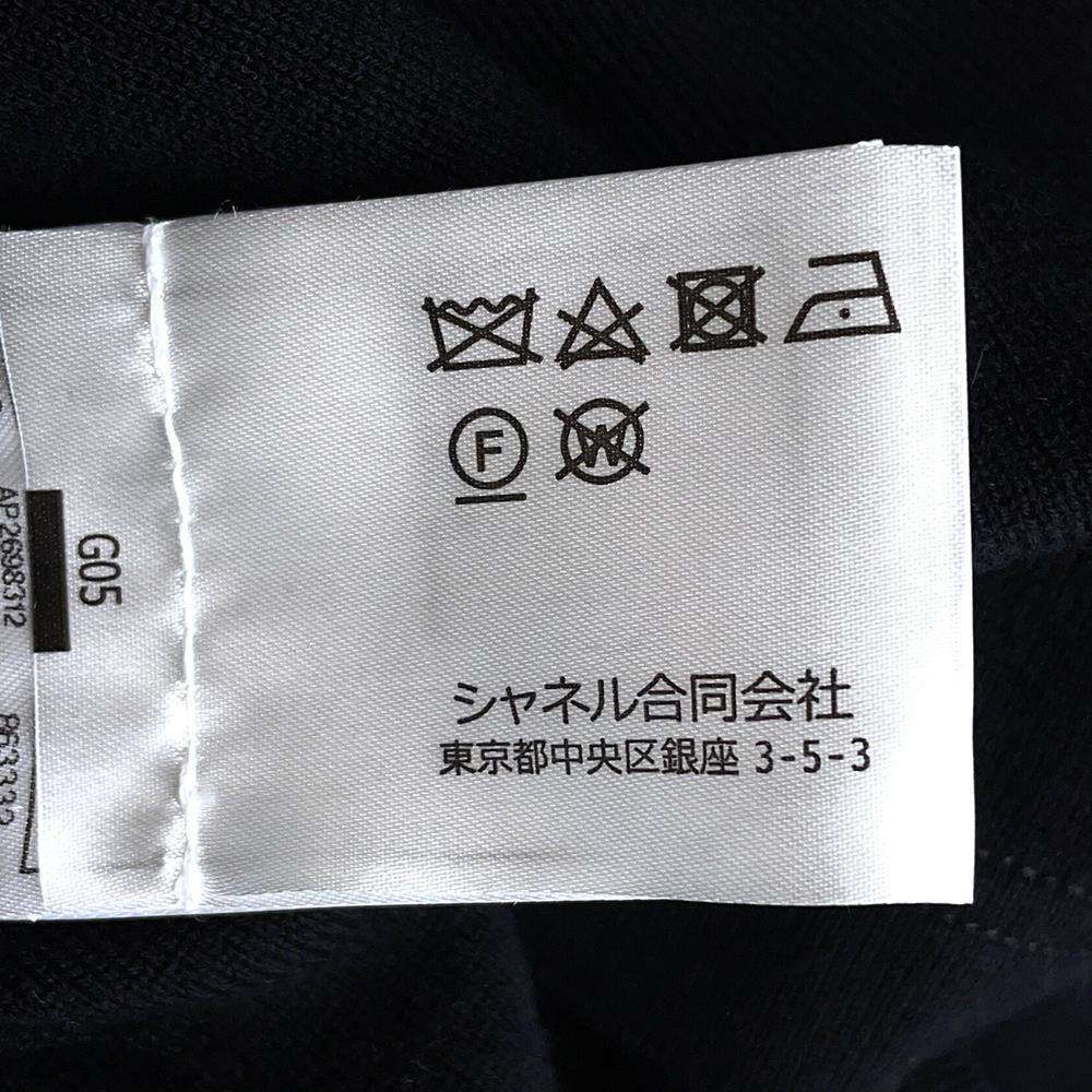 CHANEL CC LogoButton Dress Size 36 BlackP78647 Cotton70% Cashmere30%