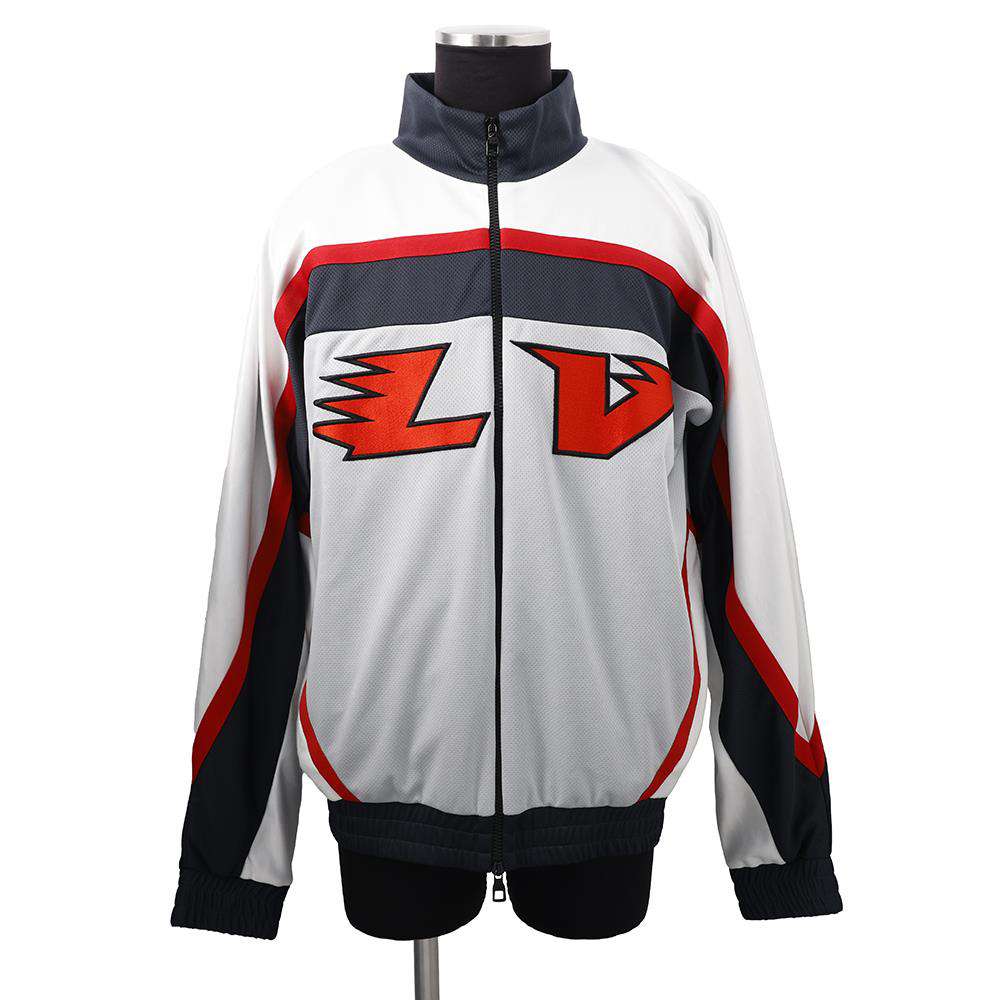 LOUIS VUITTON Graphic Hockey Track Blouson Size L Gray/Multicolor Polyester50% Nylon30% Cotton20%