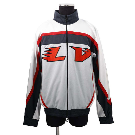 LOUIS VUITTON Graphic Hockey Track Blouson Size L Gray/Multicolor Polyester50% Nylon30% Cotton20%