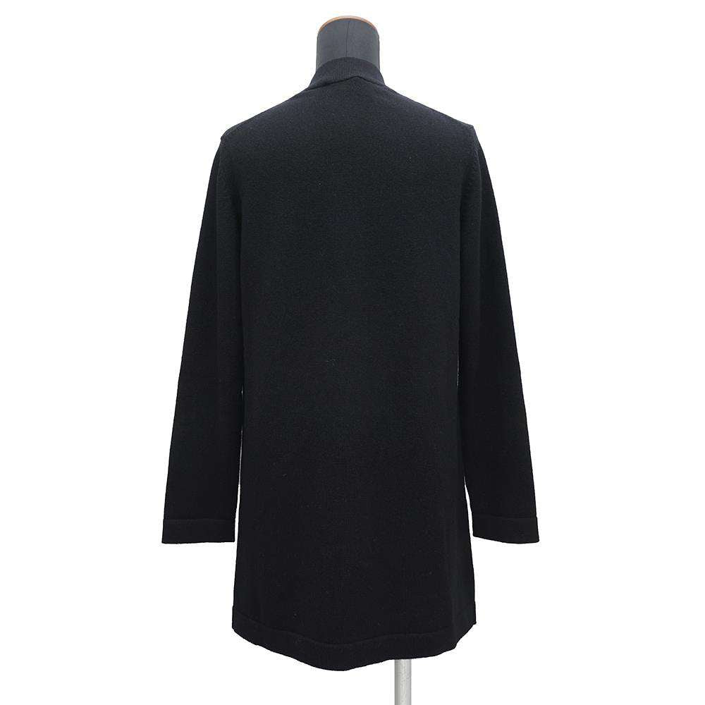 CHANEL Long Knit Cardigan Size 36 BlackP72463 Cashmere100%