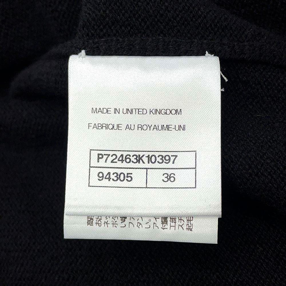 CHANEL Long Knit Cardigan Size 36 BlackP72463 Cashmere100%