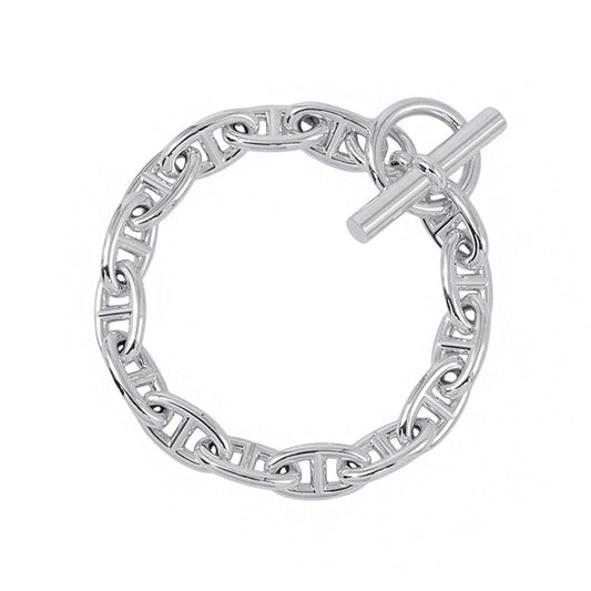 HERMES Chaine d'Ancre Bracelet 15 frames Size GM SV925