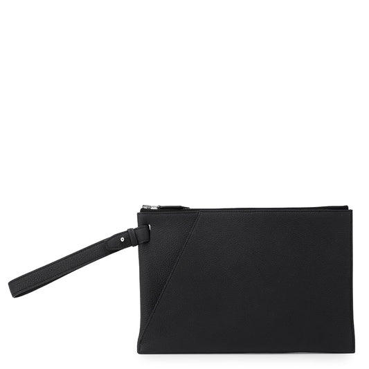 HERMES Cabas Caba Cityslide clutchertige Black Togo Leather Size 30