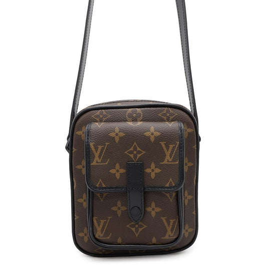 LOUIS VUITTON Christopher wearable wallet NoirM69404 Monogram Macassar Canvas