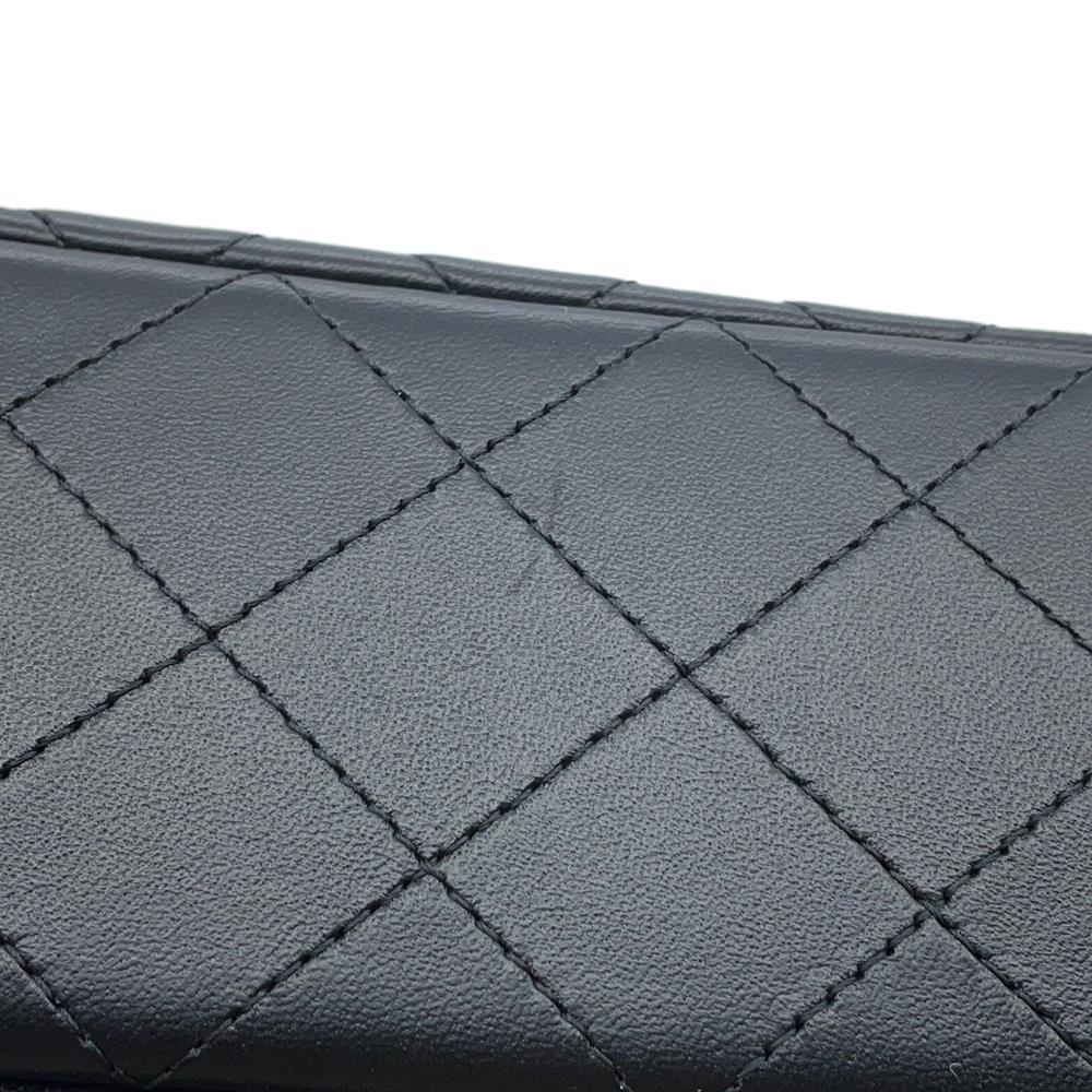 CHANEL Matelasse Single Flap ChainShoulder BlackA69900 Lambskin Size 20